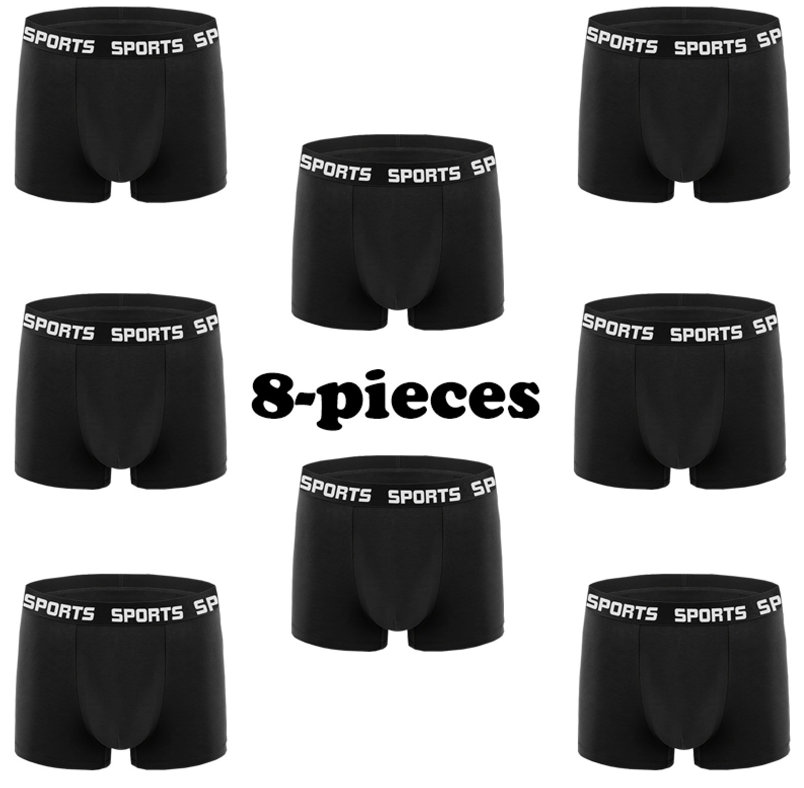 Performance Boxer Sport - Supreme Comfort 8-Pack Men's Sport Boxer