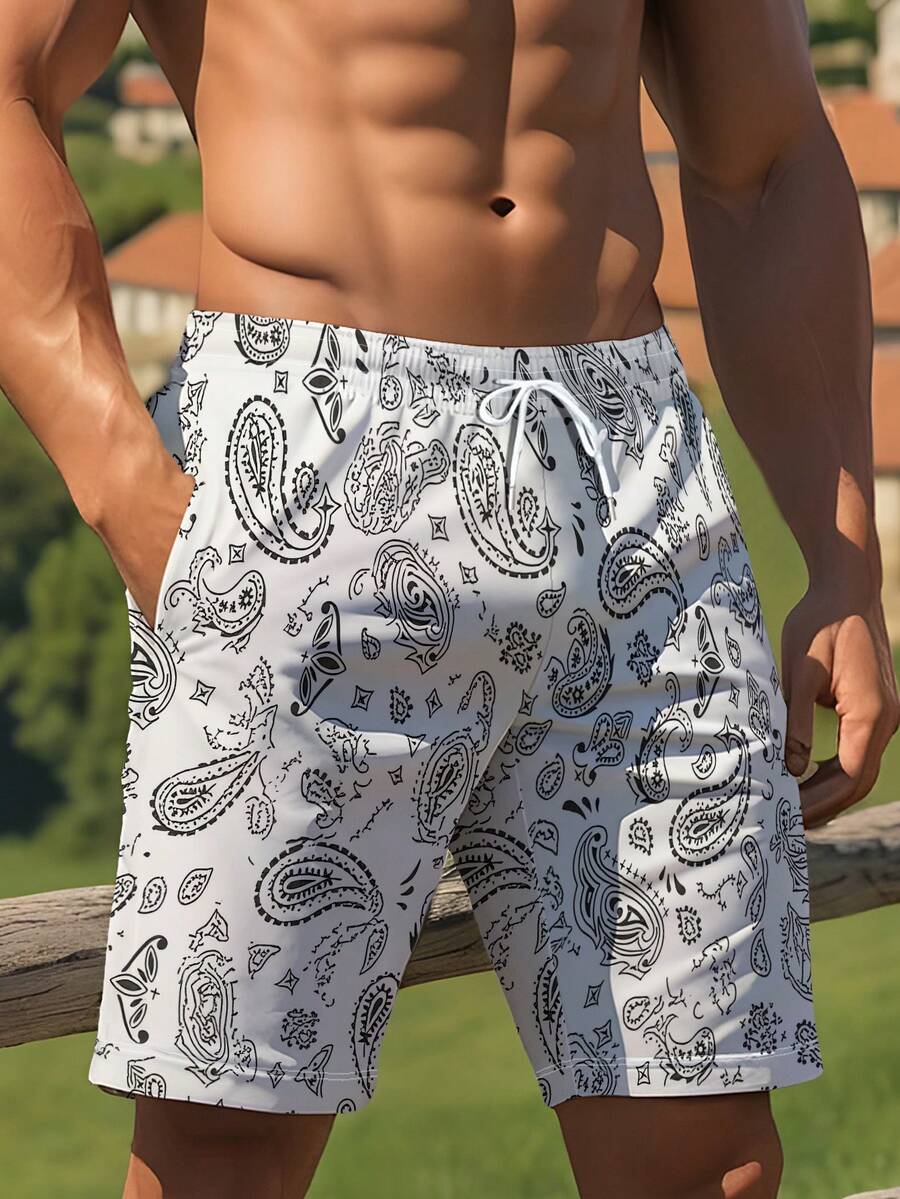 Mens Beach Shorts 3D Digital P – обзор и цена Trunk Breathable Men