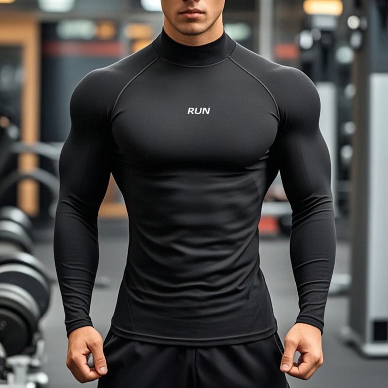 Men's Running Turtleneck Quick – обзор и цена T Shirt Tight Fit