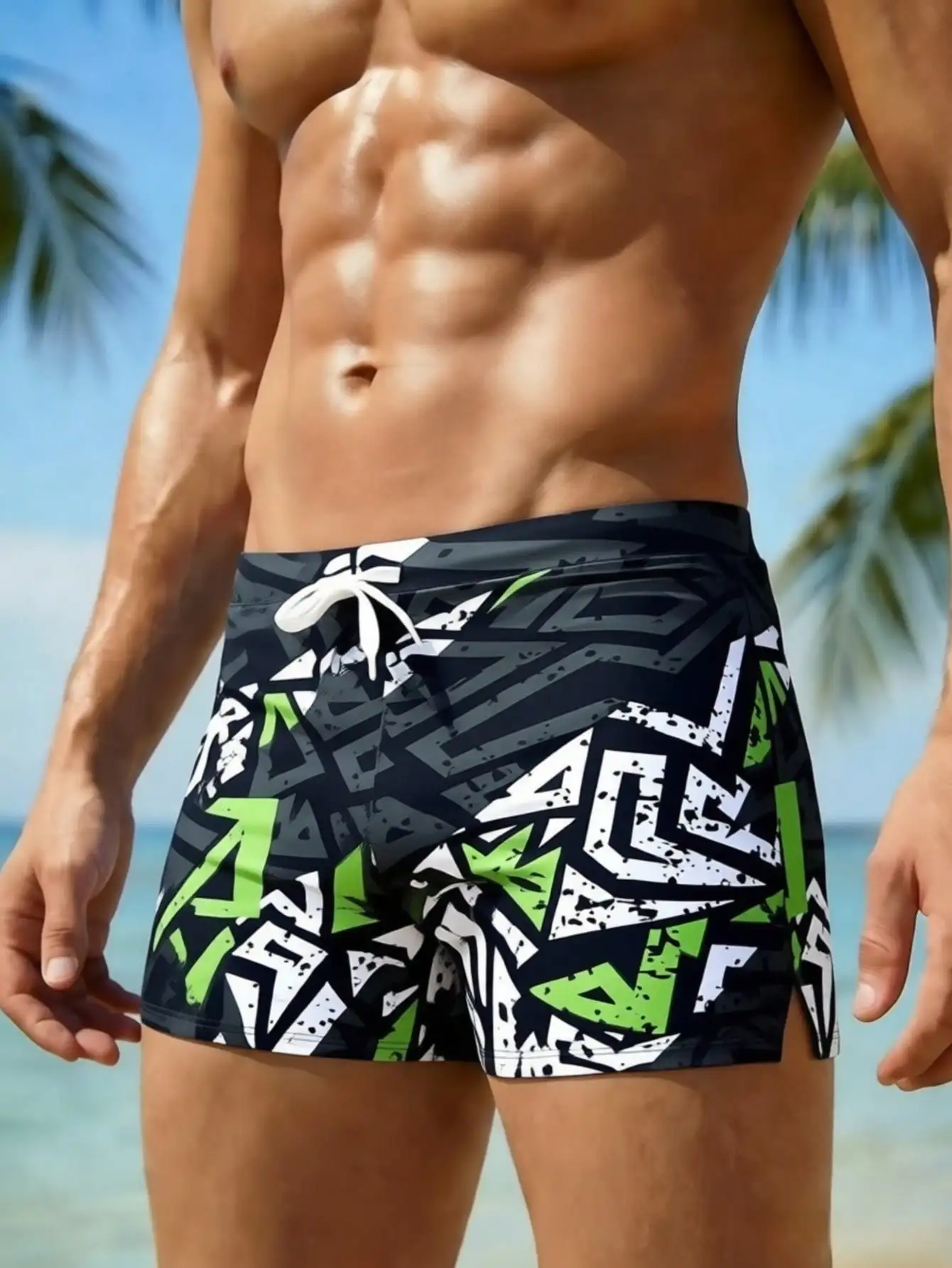 Men's Fashion Printed Pattern  – обзор и цена Bamboo Fiber Trunk