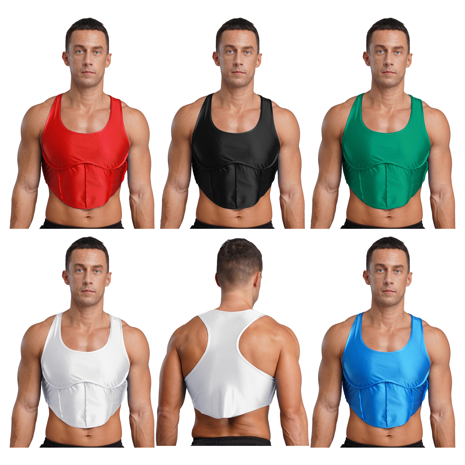 Mens Glossy Crew Neck Crop Tan – обзор и цена Undershirt Crew Neck