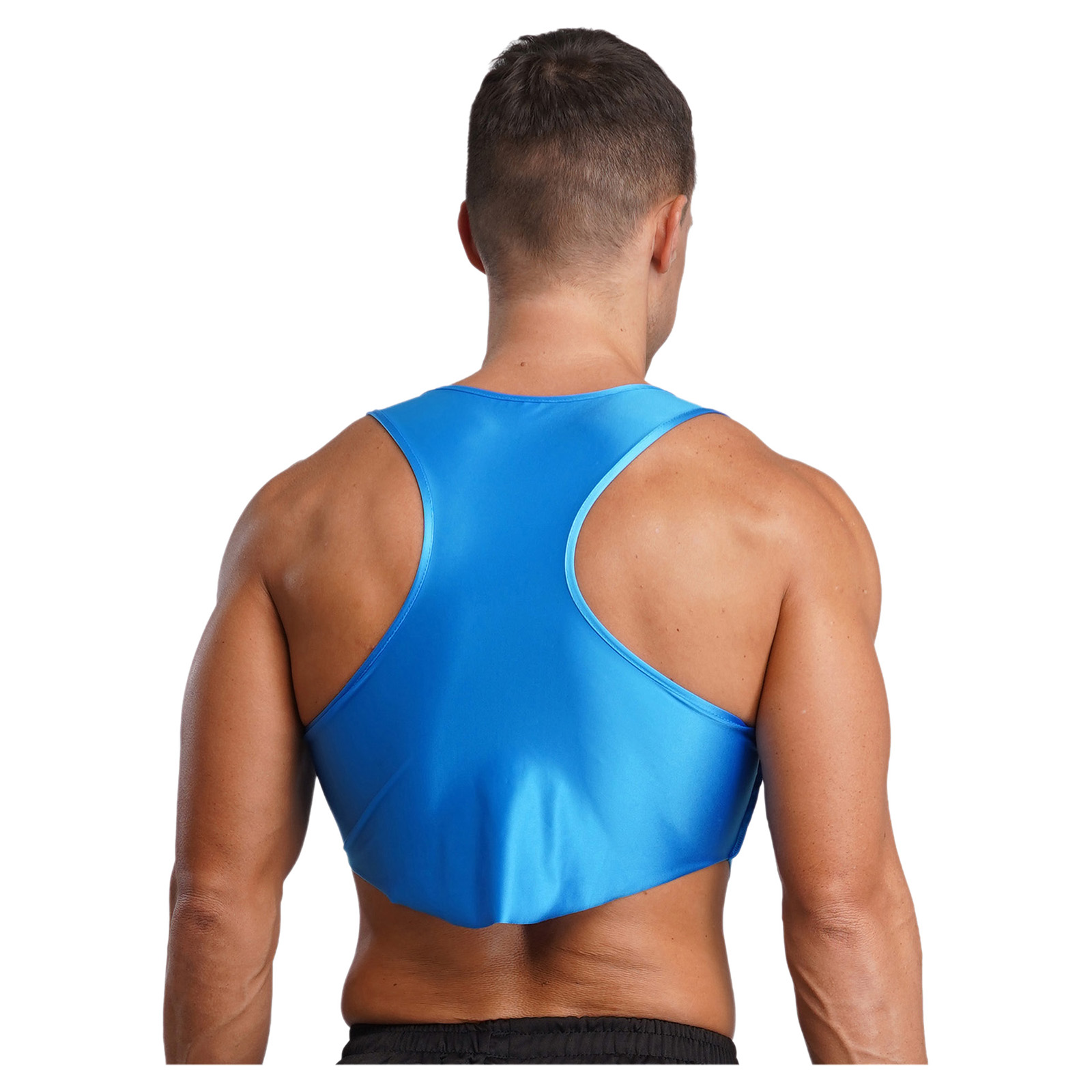 Mens Glossy Crew Neck Crop Tan – обзор и цена Undershirt Crew Neck
