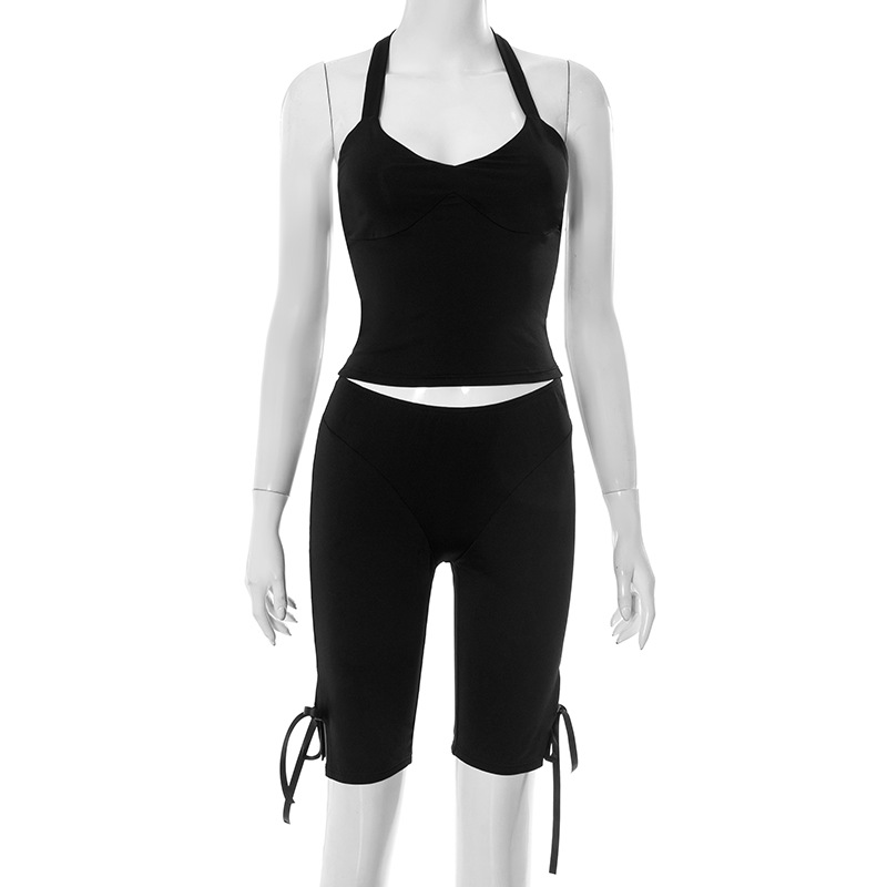 Women Solid 2 Piece Set Summer – обзор и цена Suspender Tank Top