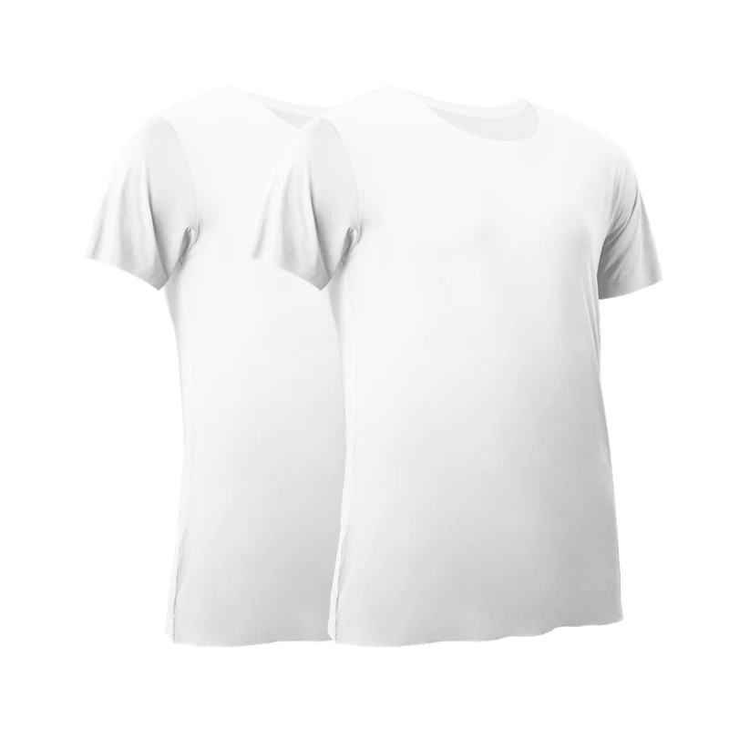 2PCS Men's Summer Ice Silk Sea – обзор и цена Undershirt Crew Neck