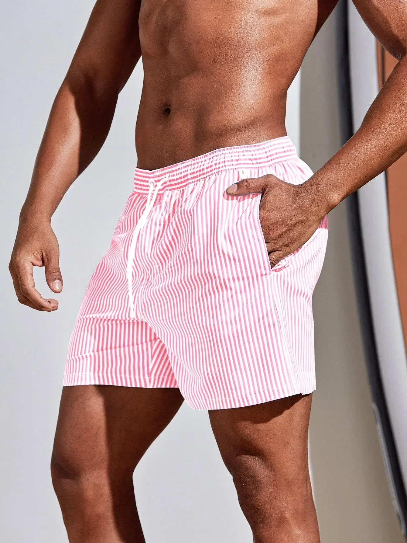 Men Vertical Striped Drawstrin – обзор и цена Bamboo Fiber Trunk