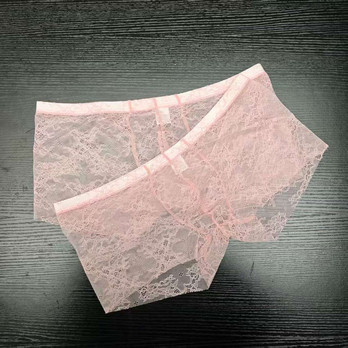 2PCS PACK Man's Pink Lace Brie – обзор и цена Boxer Brief Pack Cotton