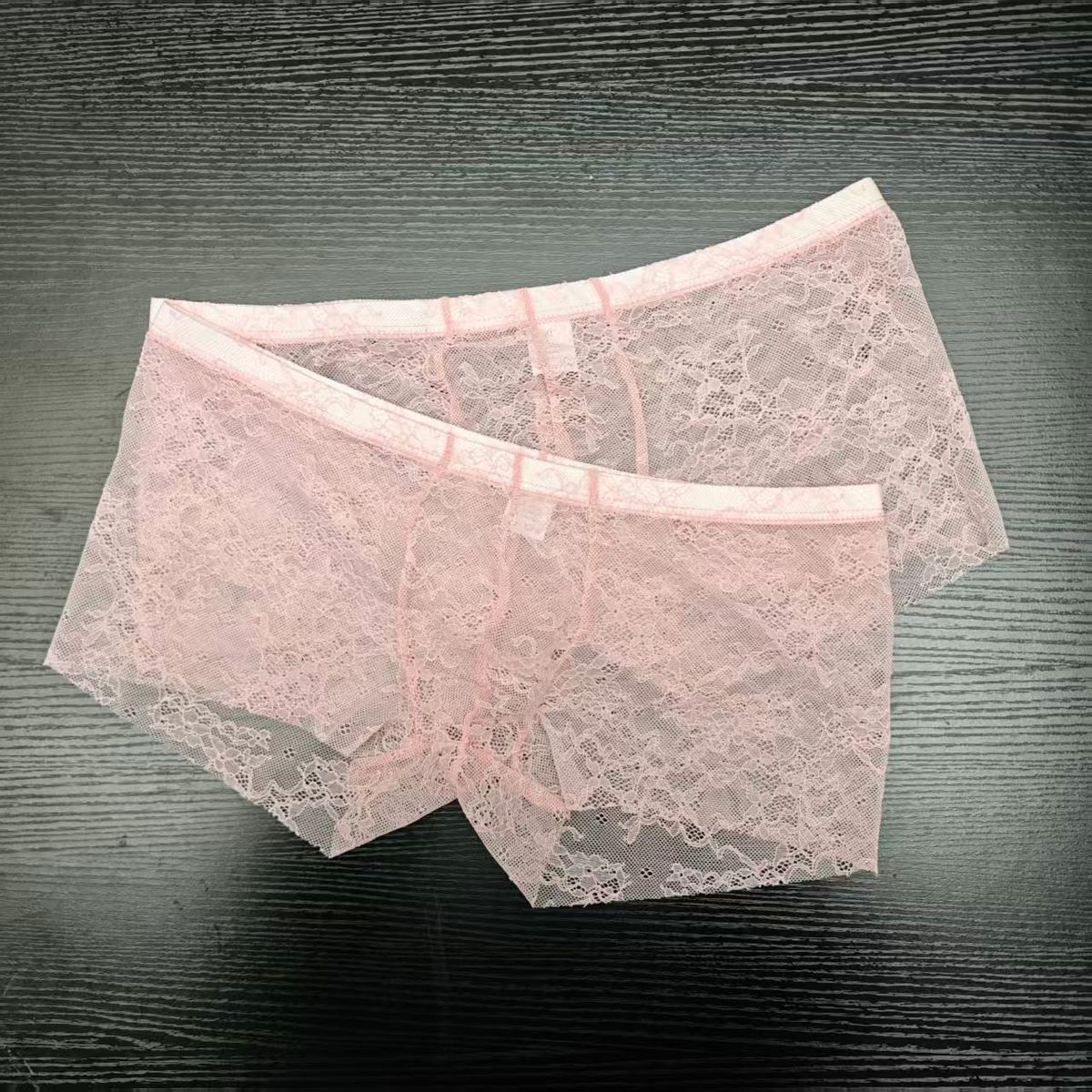2PCS PACK Man's Pink Lace Brie – обзор и цена Boxer Brief Pack Cotton