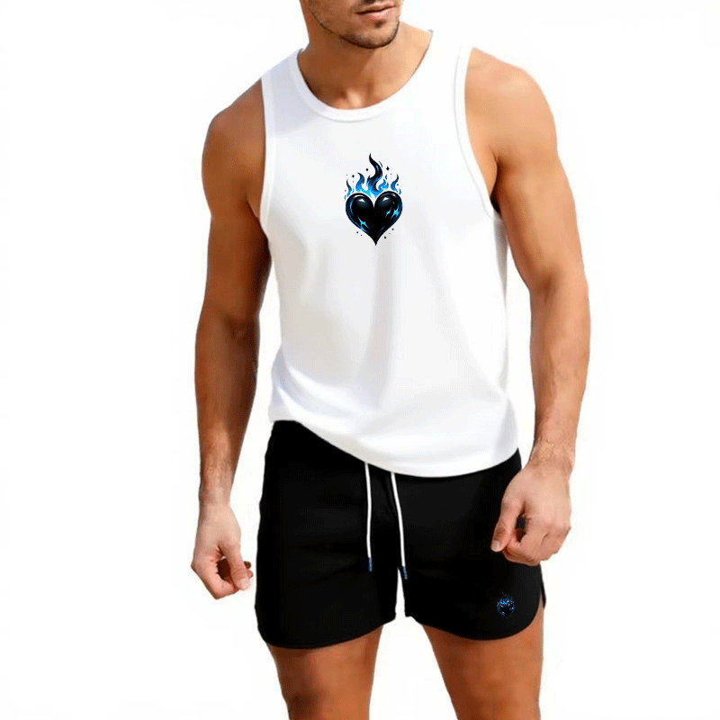 Fitness loose men tank top  sl – обзор и цена Sleeveless Undershirt