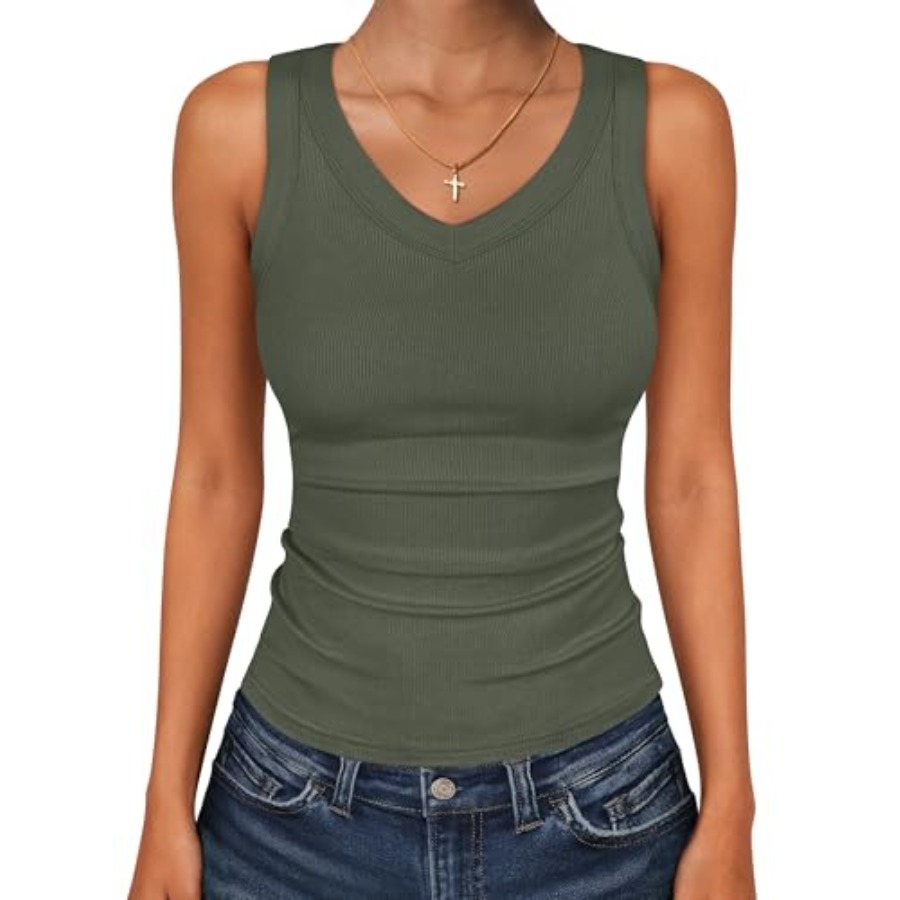 ANRABESS Tank Tops for Women V – обзор и цена Tank Top Ribbed