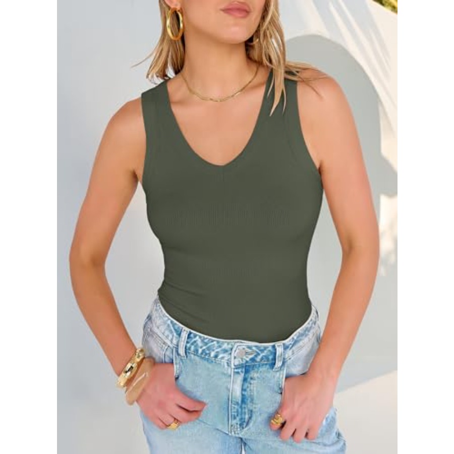 ANRABESS Tank Tops for Women V – обзор и цена Tank Top Ribbed