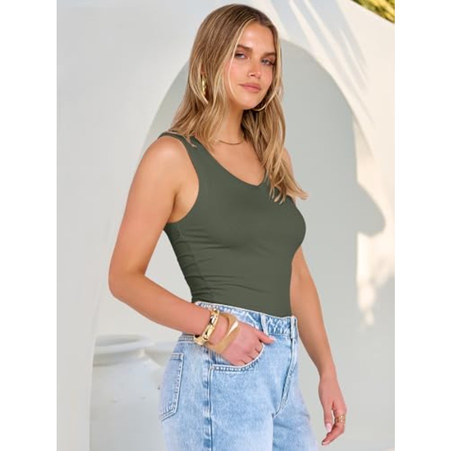 ANRABESS Tank Tops for Women V – обзор и цена Tank Top Ribbed