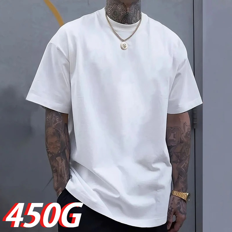 Black 450g Heavyweight Cotton  – обзор и цена Undershirt Crew Neck