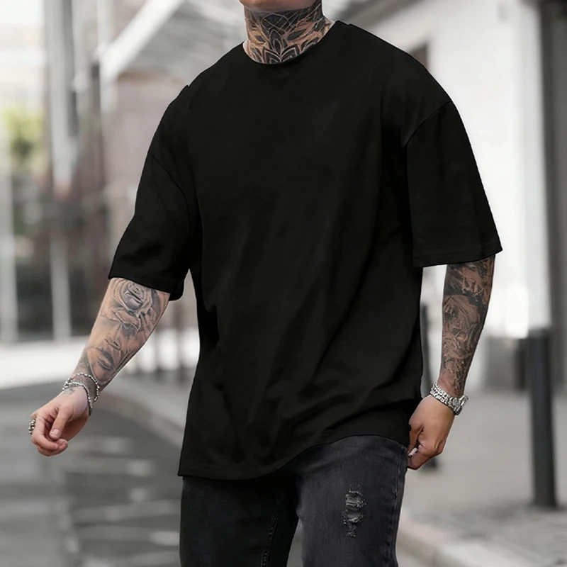 Black 450g Heavyweight Cotton  – обзор и цена Undershirt Crew Neck