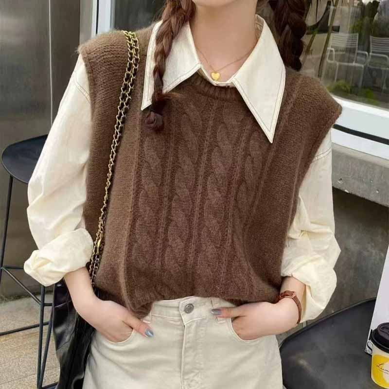 2025 New O-Neck Knitted Vest W – обзор и цена Sleeveless Undershirt