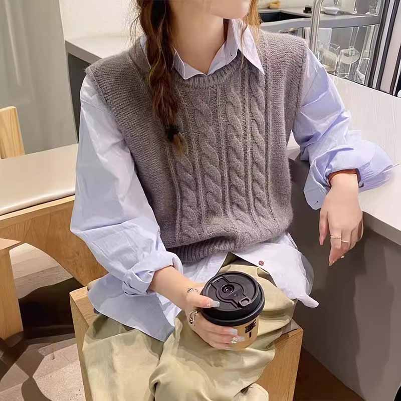 2025 New O-Neck Knitted Vest W – обзор и цена Sleeveless Undershirt