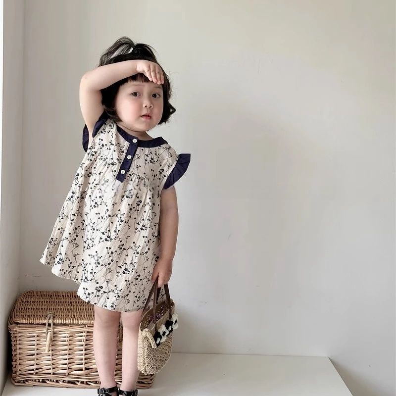 Girls summer floral dress 2024 – обзор и цена Undershirt Crew Neck