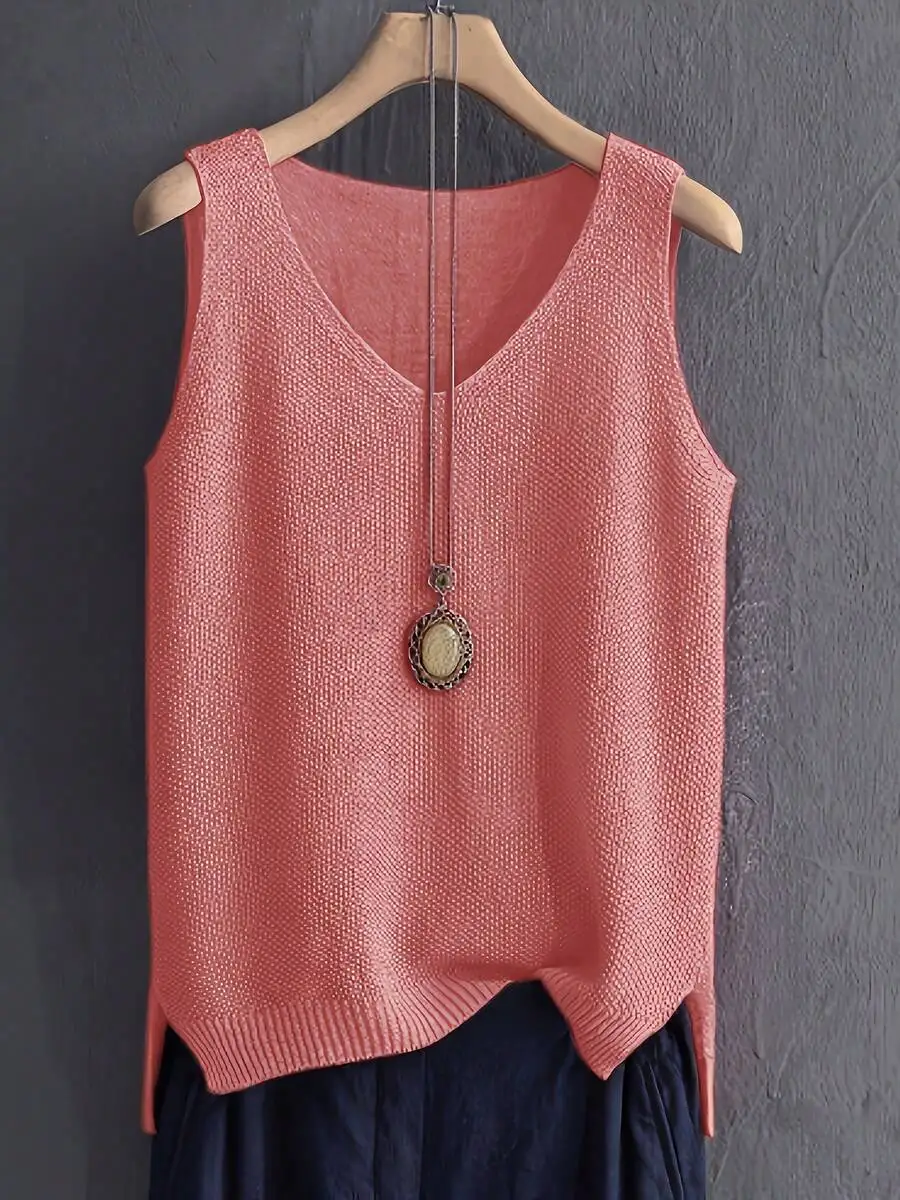 Womens Sleeveless Knitted Cami – обзор и цена Sleeveless Undershirt