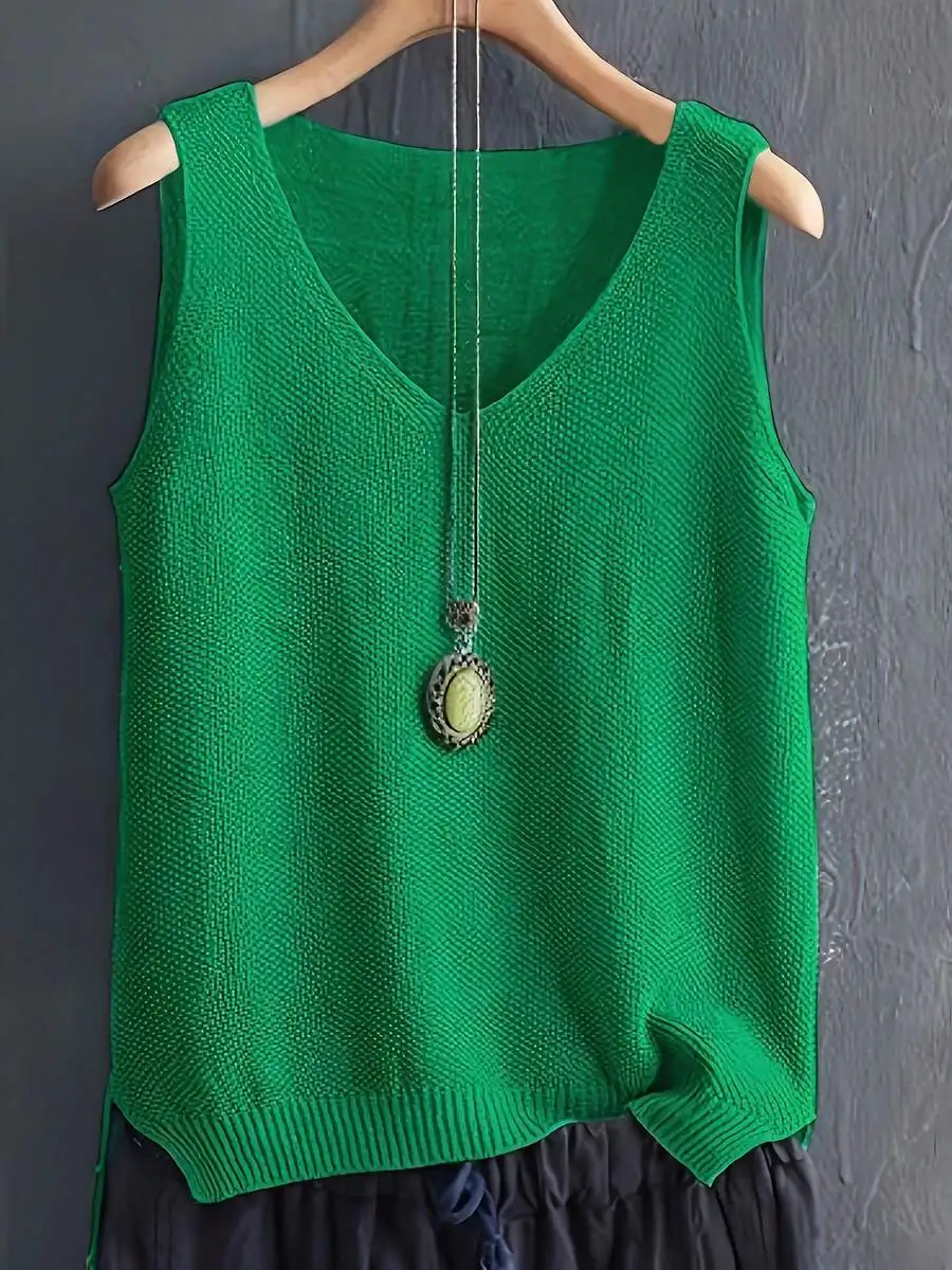 Womens Sleeveless Knitted Cami – обзор и цена Sleeveless Undershirt