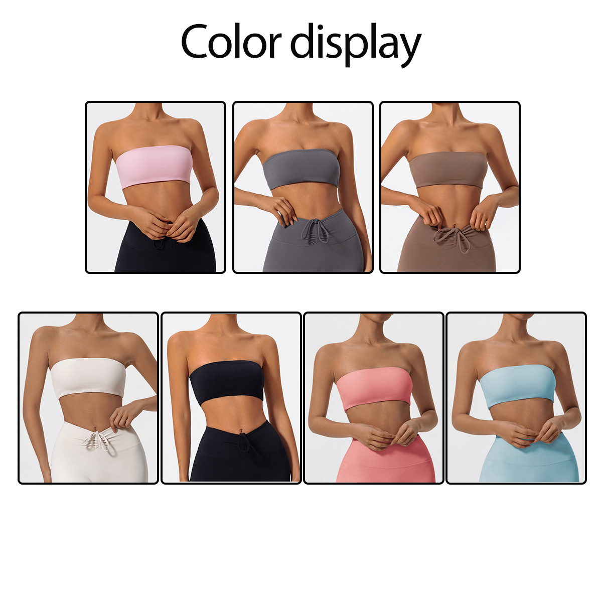 Strapless Sports Bra Gym Crop  – обзор и цена Quick Dry Underwear