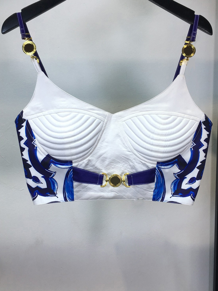 Summer Bohemain Blue And White – обзор и цена Suspender Tank Top