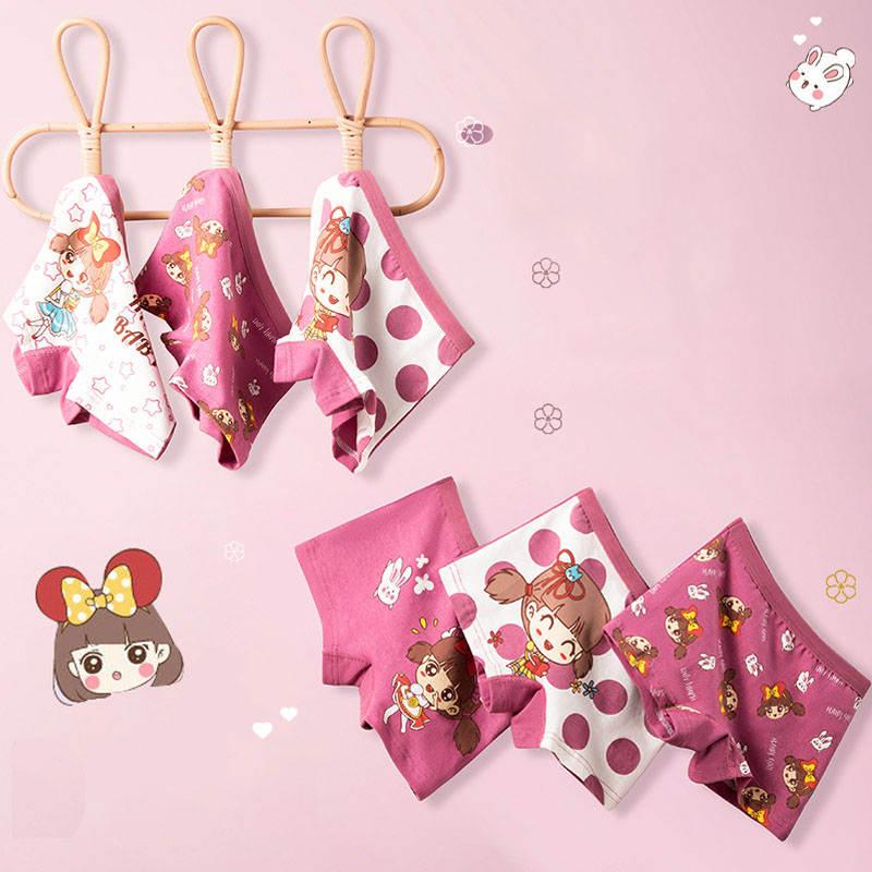 4pcs/Pack Young Girl Underwear – обзор и цена Boxer Brief Pack Cotton