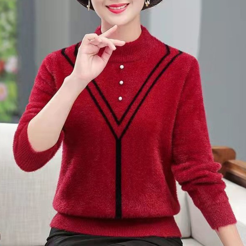 Women's Autumn Winter Solid Fl – обзор и цена Undershirt Crew Neck