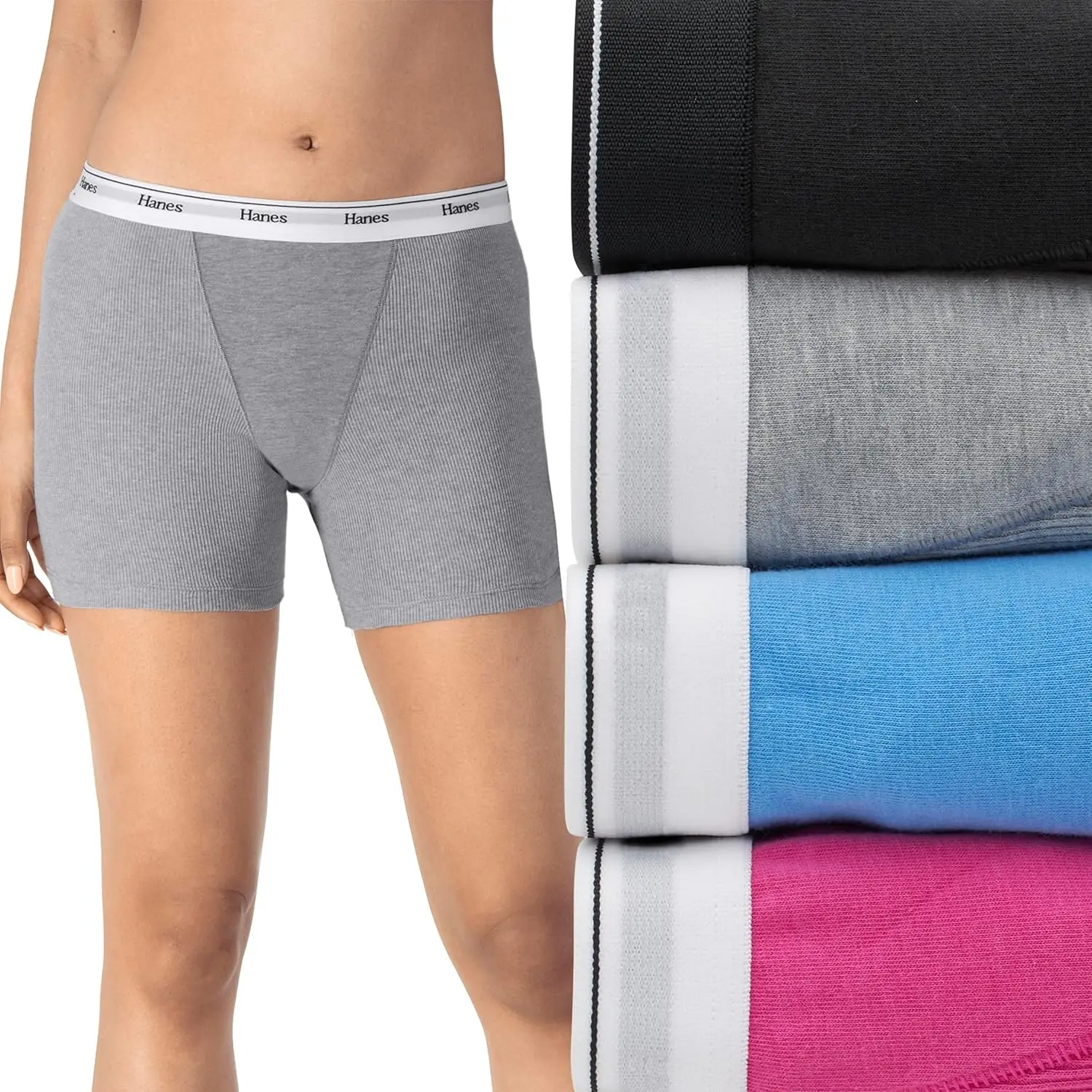 Originals Women’s Mid-Thigh Bo – обзор и цена Boxer Brief Pack Cotton