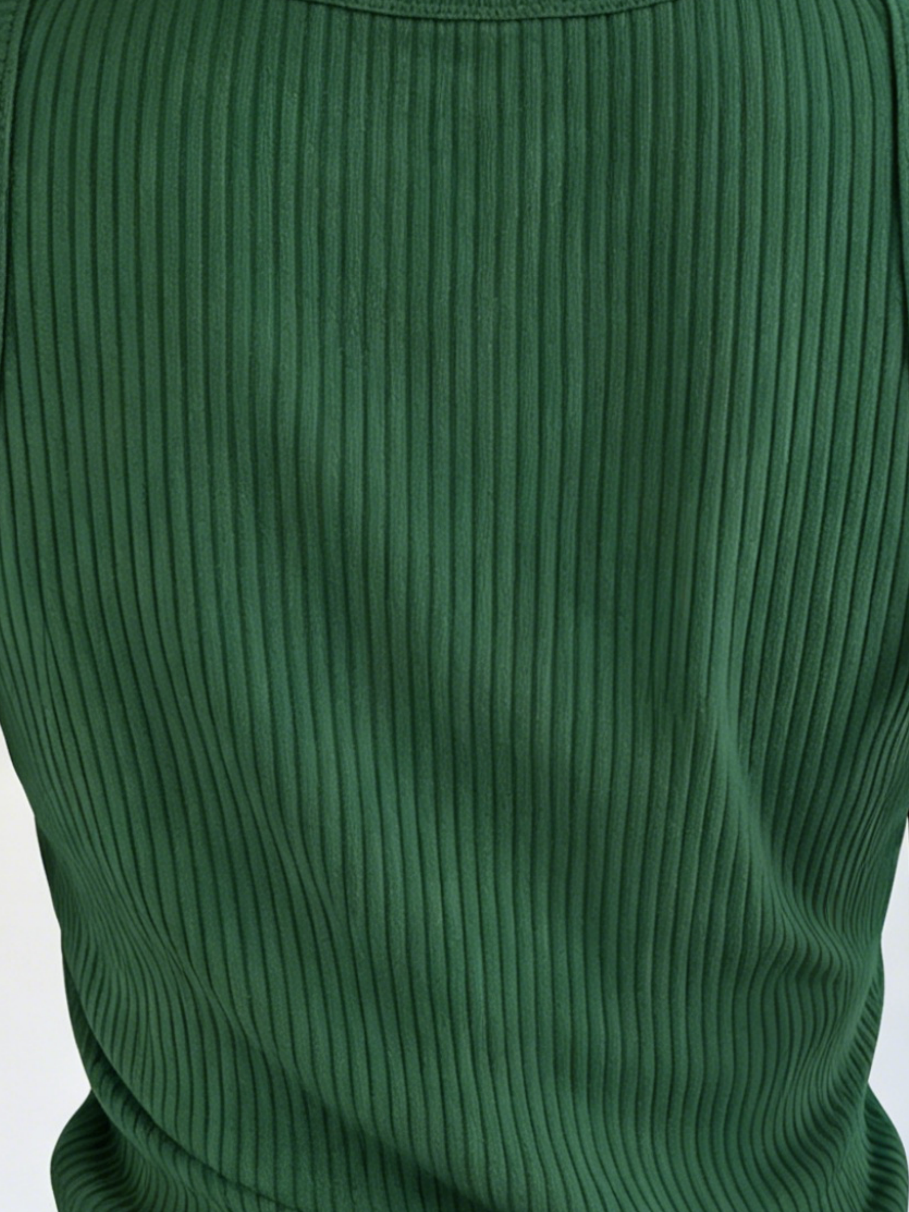 Plus Size Women Green Ribbed K – обзор и цена Tank Top Ribbed
