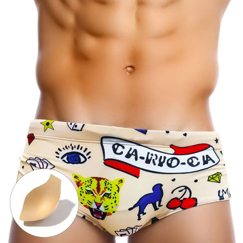 Sexy Men's Swimsuit Push-Up Sw – обзор и цена Trunk Breathable Men
