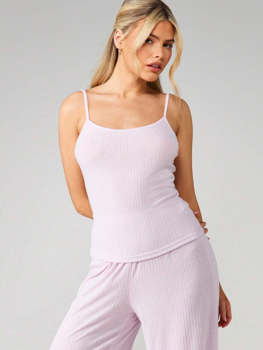 Ribbed Pointelle Lounge Set Wi – обзор и цена Tank Top Ribbed