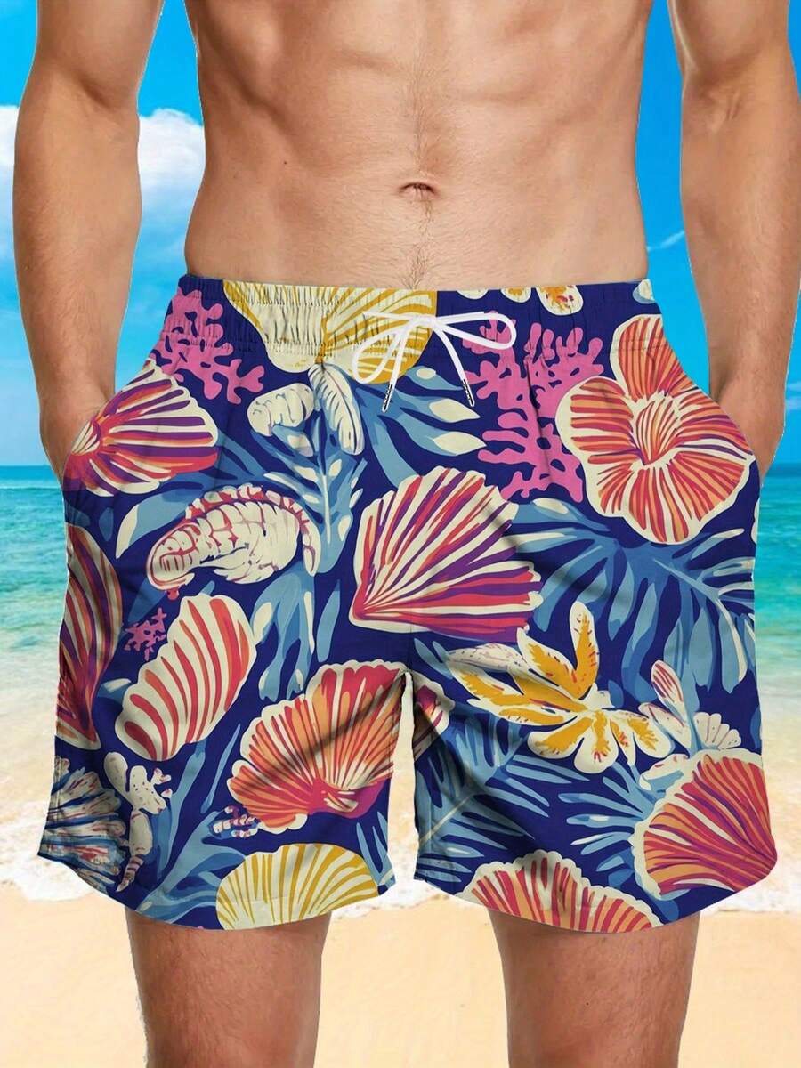 Mens Blue Tropical Ocean Flowe – обзор и цена Trunk Breathable Men