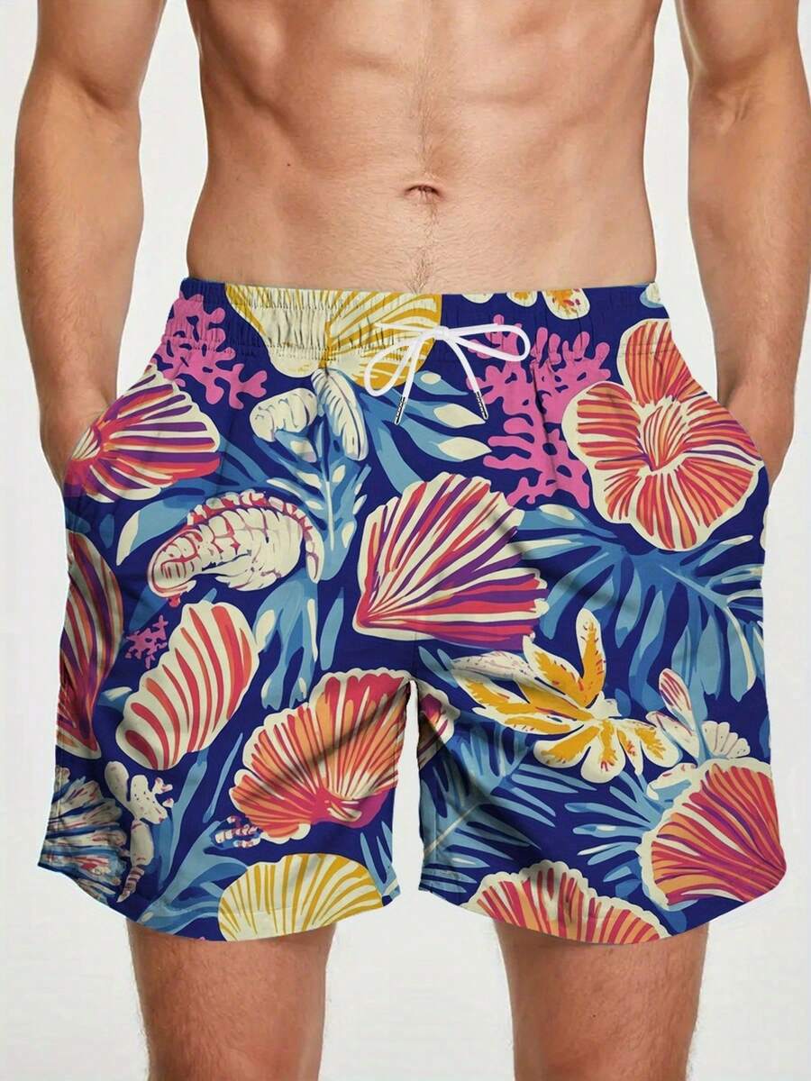 Mens Blue Tropical Ocean Flowe – обзор и цена Trunk Breathable Men