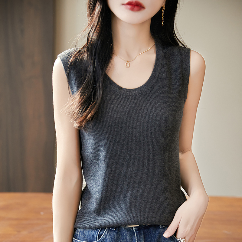 WinvyNee Women Deep Crew Neck  – обзор и цена Tank Top Ribbed