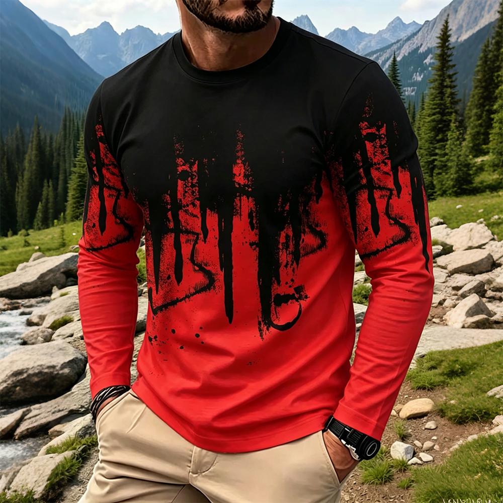 Men's Gradient Ink Splash Long – обзор и цена Base Layer Top